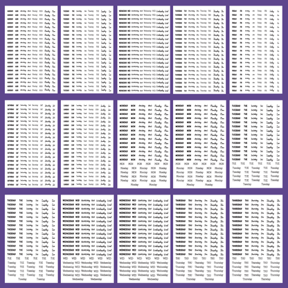Days of the Week- Date the Dates Sticker Book