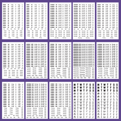 Days of the Week- Date the Dates Sticker Book