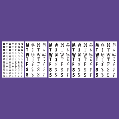 Days of the Week- Date the Dates Sticker Book