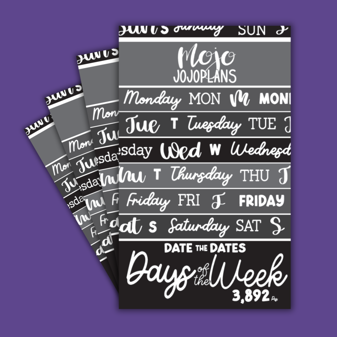 Days of the Week- Date the Dates Sticker Book