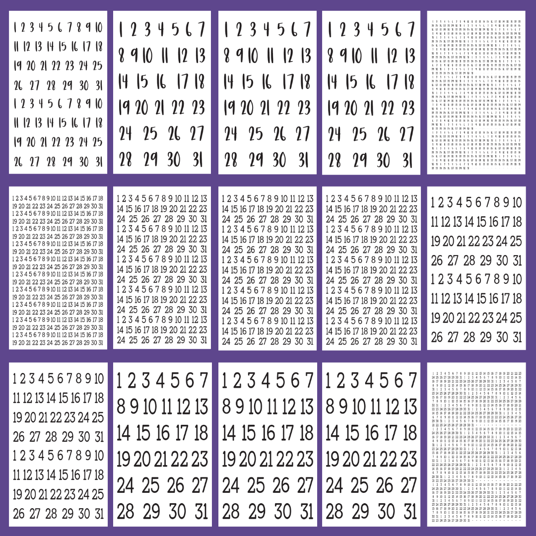 Numbers- Date the Dates Sticker Book