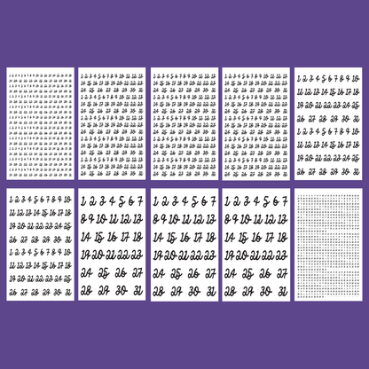Numbers- Date the Dates Sticker Book