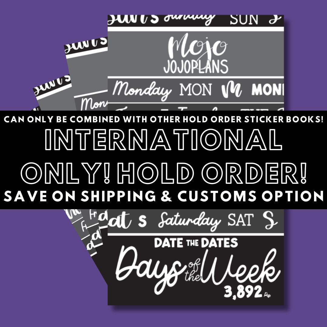 INTERNATIONAL ONLY- Quotes & Word Sticker Books Options (No U.S. Orders)