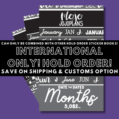 INTERNATIONAL ONLY- Quotes & Word Sticker Books Options (No U.S. Orders)