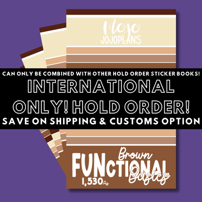 INTERNATIONAL ONLY- Classic Sticker Books Options (No U.S. Orders)