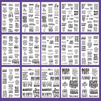 Censored Quotes Sticker Book