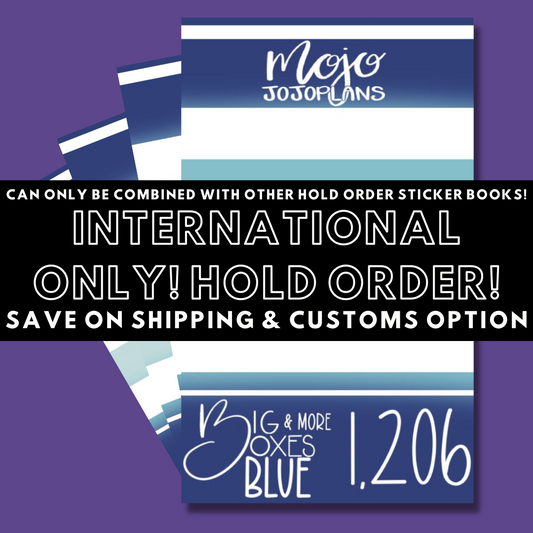 INTERNATIONAL ONLY- Big Blue Boxes & More! Hold Order