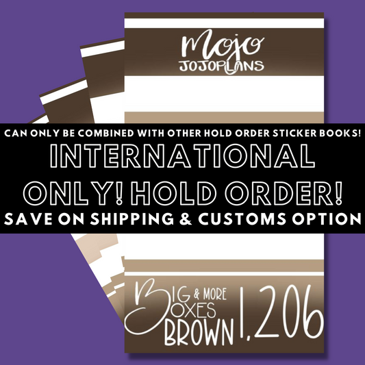 INTERNATIONAL ONLY- Big Brown Boxes & More! Hold Order