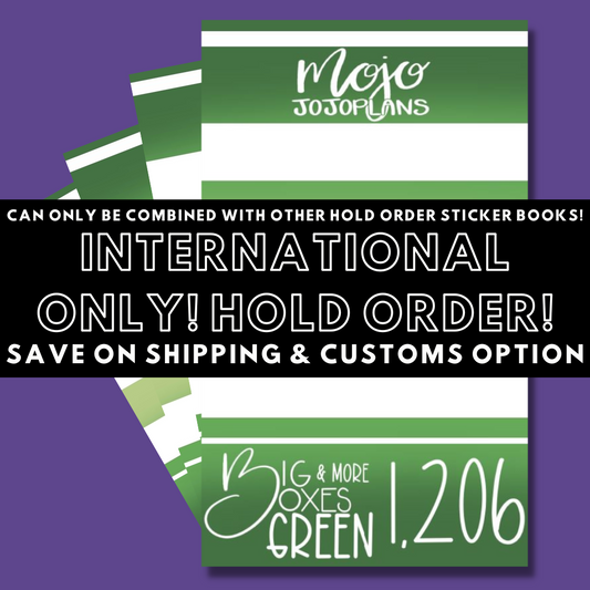 INTERNATIONAL ONLY- Big Green Boxes & More! Hold Order