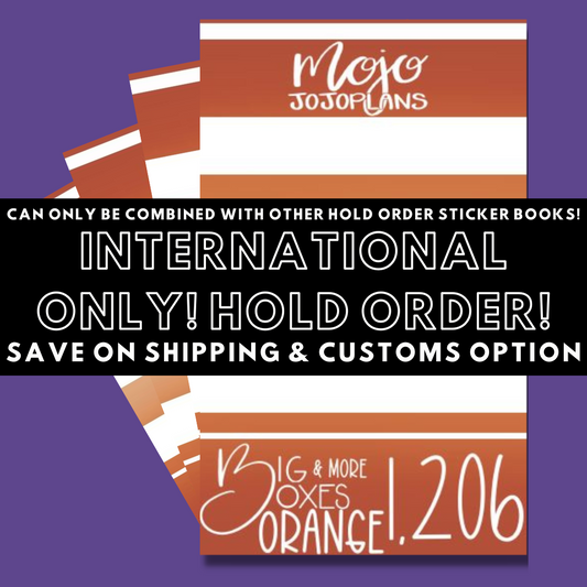 INTERNATIONAL ONLY- Big Orange Boxes & More! Hold Order