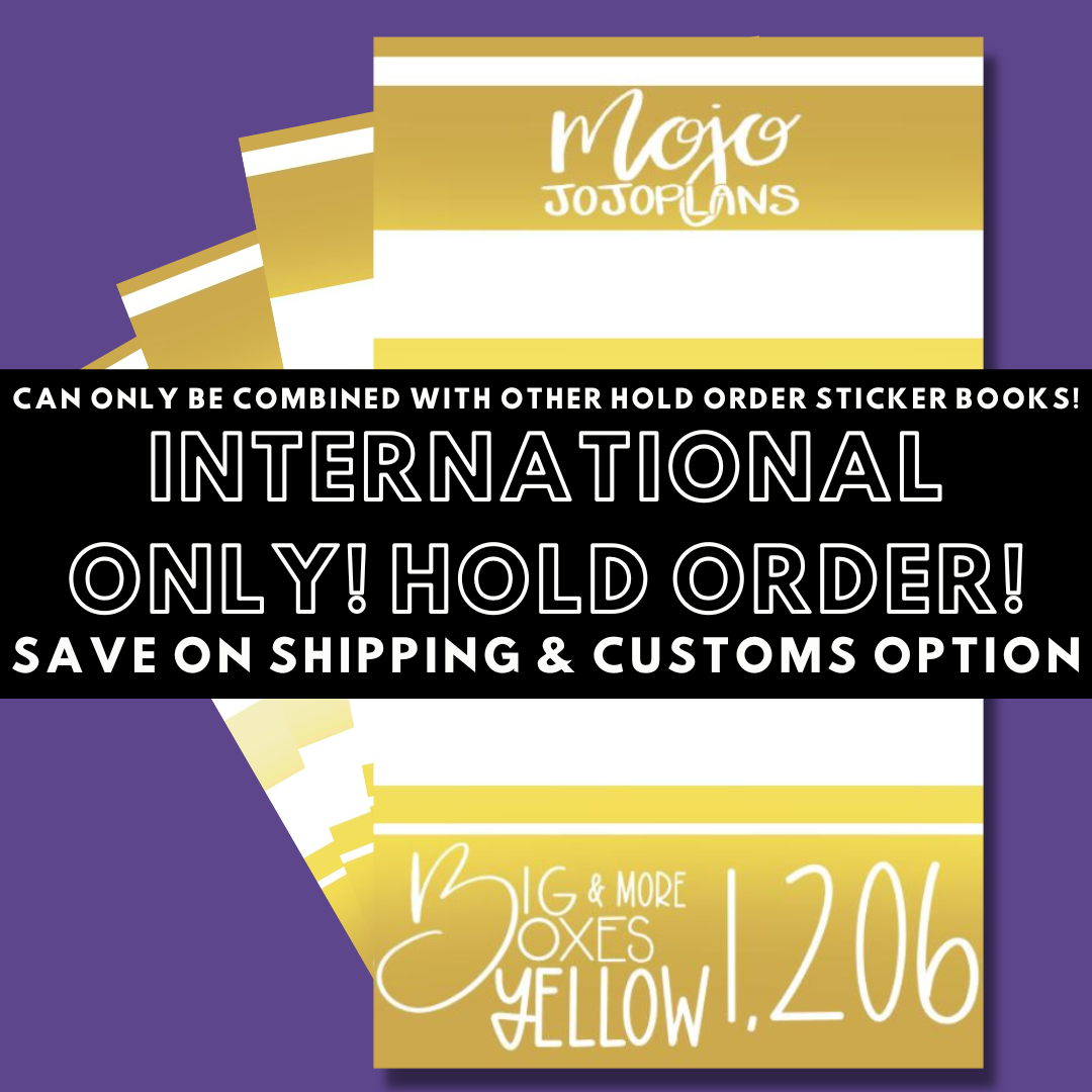 INTERNATIONAL ONLY- Big Yellow Boxes & More! Hold Order