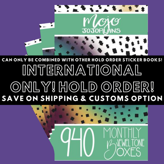 INTERNATIONAL ONLY- Monthly Jewel Tone Boxes Hold Order