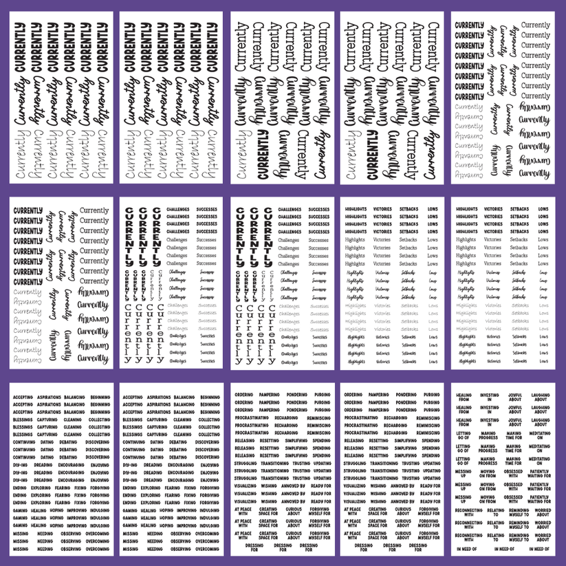 Currently 2.0 Sticker Book – Mojo_JojoPlans