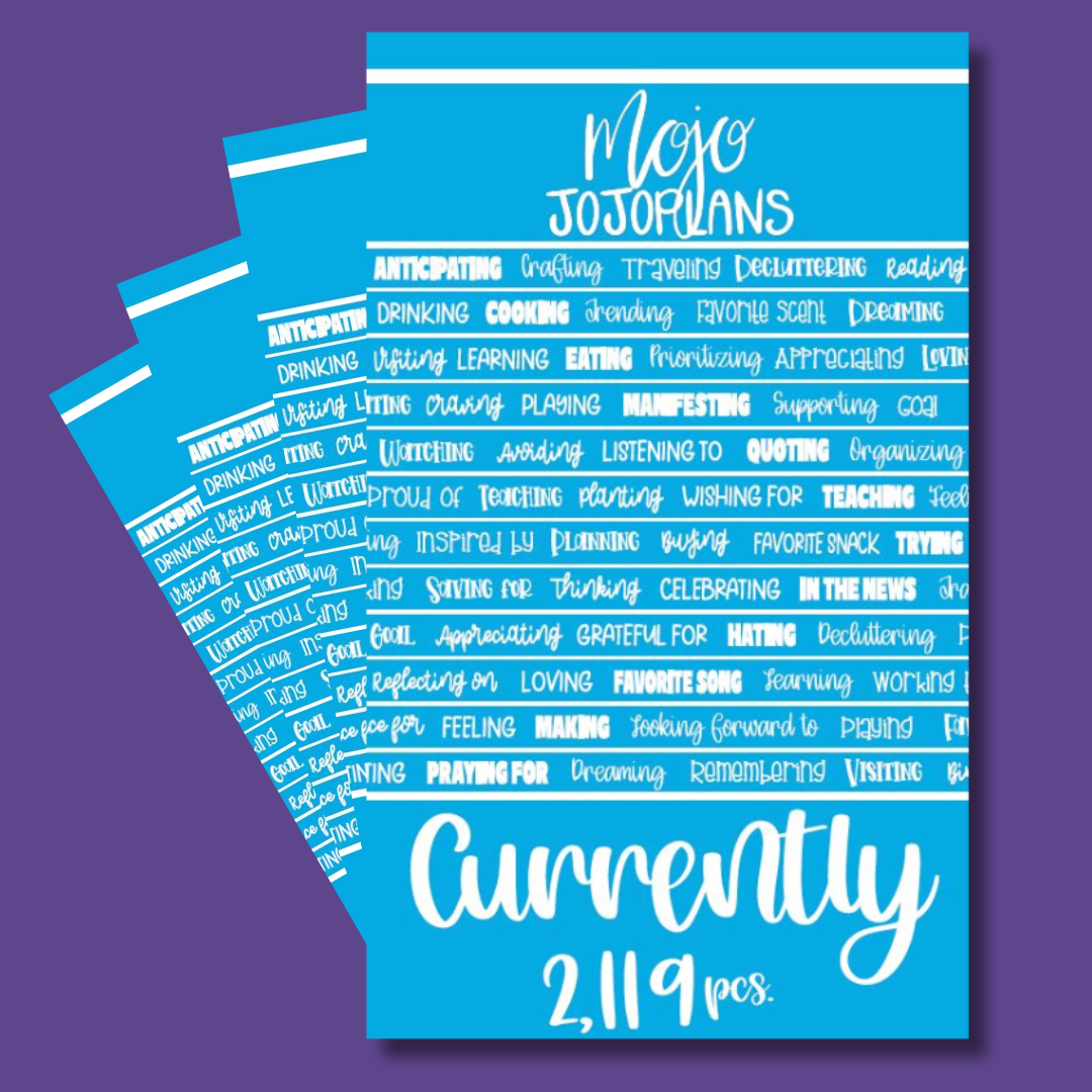 Currently Sticker Book – Mojo_JojoPlans
