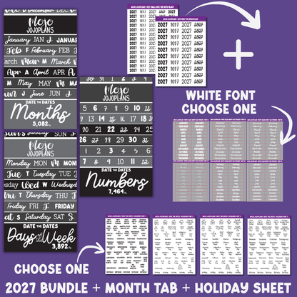 Date the Dates Series (White Month Tabs) Bundle