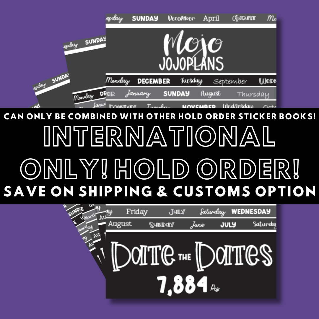 INTERNATIONAL ONLY- Quotes & Word Sticker Books Options (No U.S. Orders)