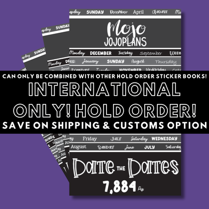 INTERNATIONAL ONLY- Quotes & Word Sticker Books Options (No U.S. Orders)