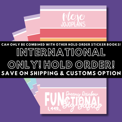 INTERNATIONAL ONLY- Big Sticker Books Options (No U.S. Orders)