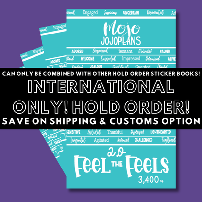 INTERNATIONAL ONLY- Quotes & Word Sticker Books Options (No U.S. Orders)