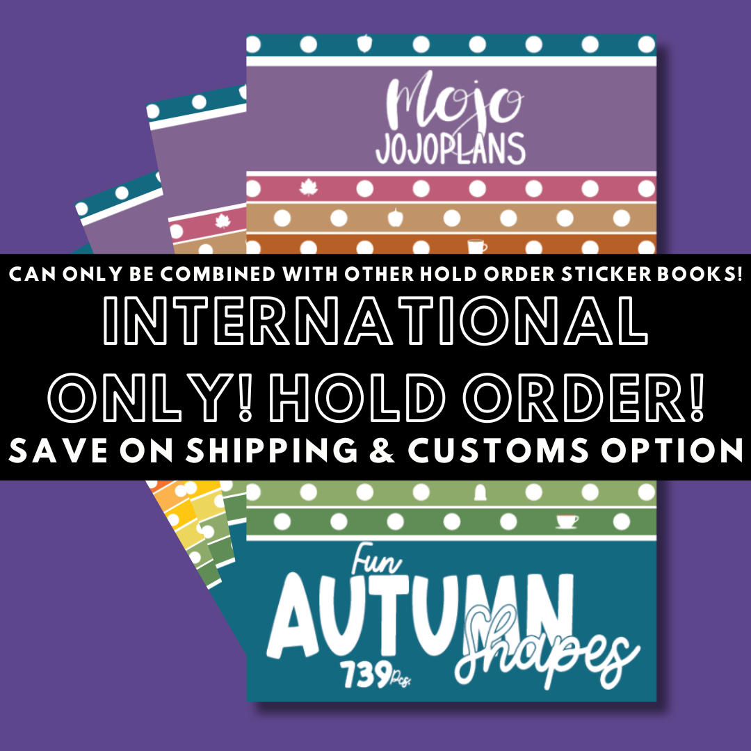 INTERNATIONAL ONLY- Shapes Sticker Books Options (No U.S. Orders)