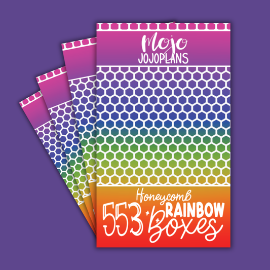 Honeycomb Rainbow Boxes Sticker Book