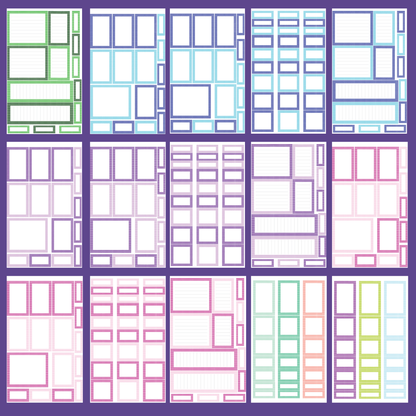 Honeycomb Rainbow Boxes Sticker Book