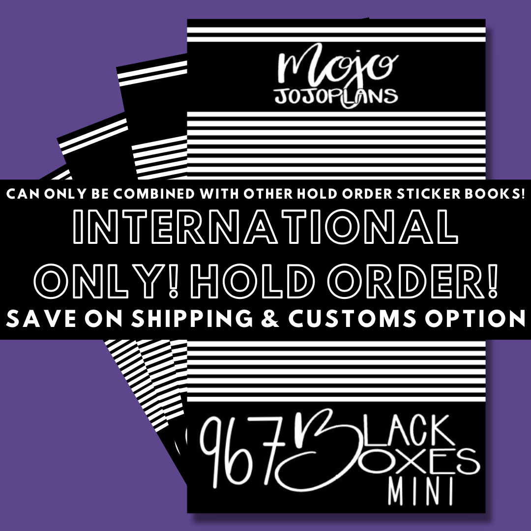 INTERNATIONAL ONLY- Mini Black Boxes! Hold Order