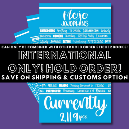 INTERNATIONAL ONLY- Quotes & Word Sticker Books Options (No U.S. Orders)