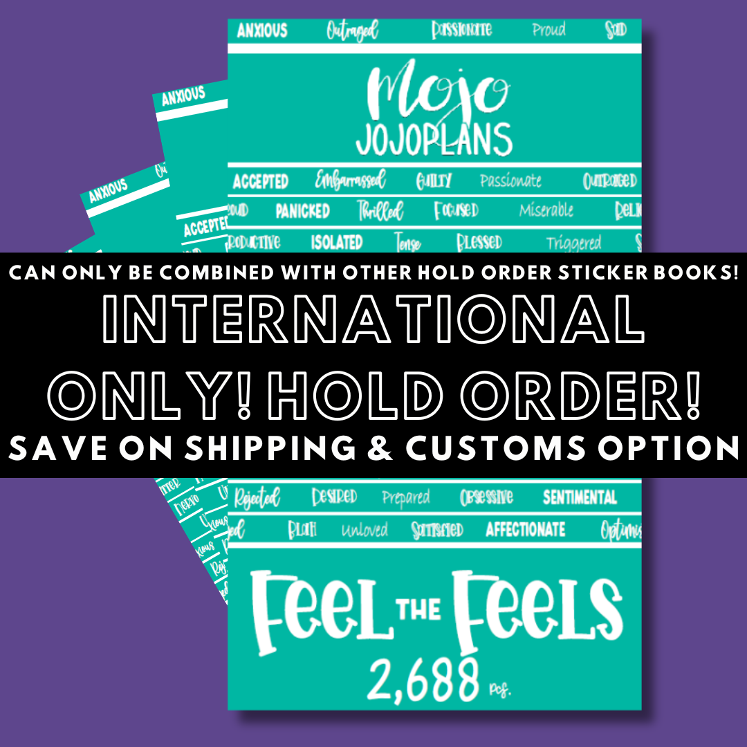 INTERNATIONAL ONLY- Quotes & Word Sticker Books Options (No U.S. Orders)