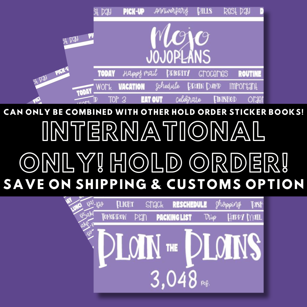 INTERNATIONAL ONLY- Quotes & Word Sticker Books Options (No U.S. Orders)