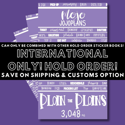 INTERNATIONAL ONLY- Quotes & Word Sticker Books Options (No U.S. Orders)