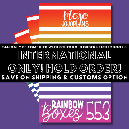 INTERNATIONAL ONLY- Classic Sticker Books Options (No U.S. Orders)