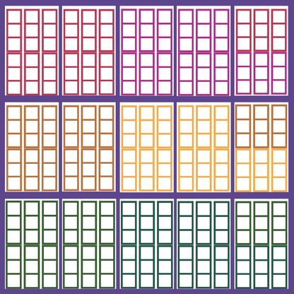 Jewel Tone Functional Boxes SERIES 4 Sticker Book