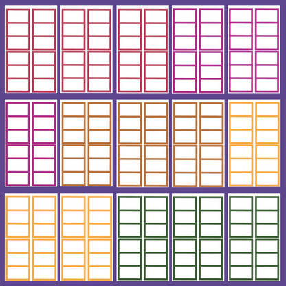 Jewel Tone Functional Boxes SERIES 5 Sticker Book