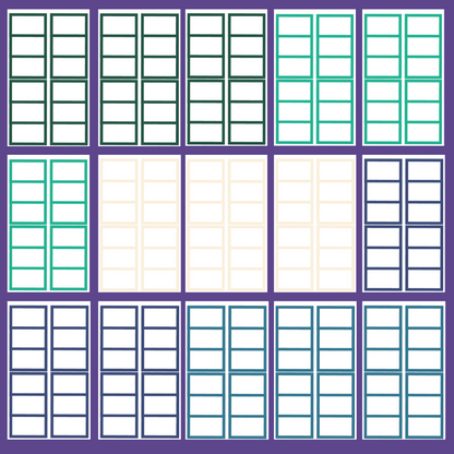 Jewel Tone Functional Boxes SERIES 5 Sticker Book