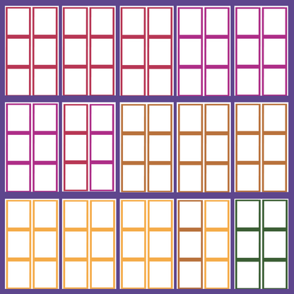 Jewel Tone Functional Boxes SERIES 6 Sticker Book