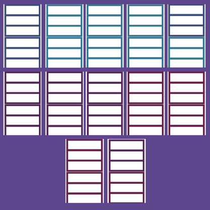Jewel Tone Functional Boxes SERIES 7 Sticker Book