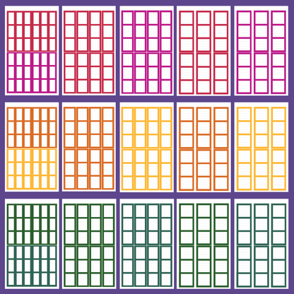 Jewel Tone Journaling Boxes 2.0 Sticker Book