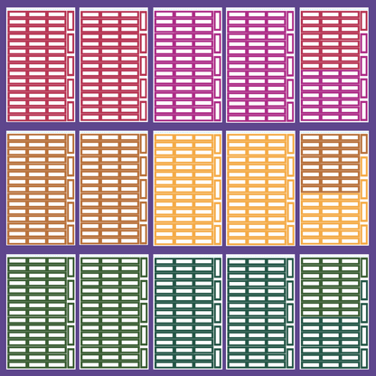 Jewel Tone Functional Boxes SERIES 1 Sticker Book