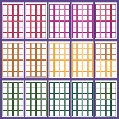 Jewel Tone Functional Boxes SERIES 3 Sticker Book