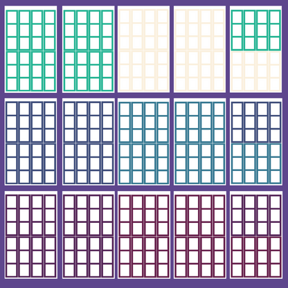 Jewel Tone Functional Boxes SERIES 3 Sticker Book