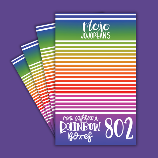 Mini Rainbow Dashboard Boxes Sticker Book