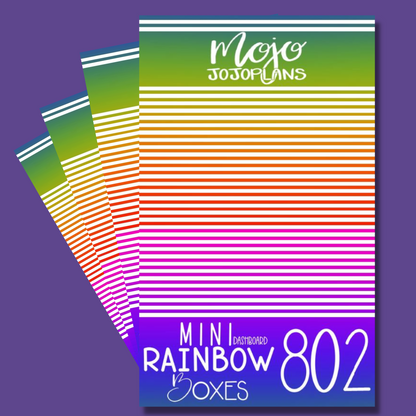 Mini Rainbow Dashboard Boxes Sticker Book