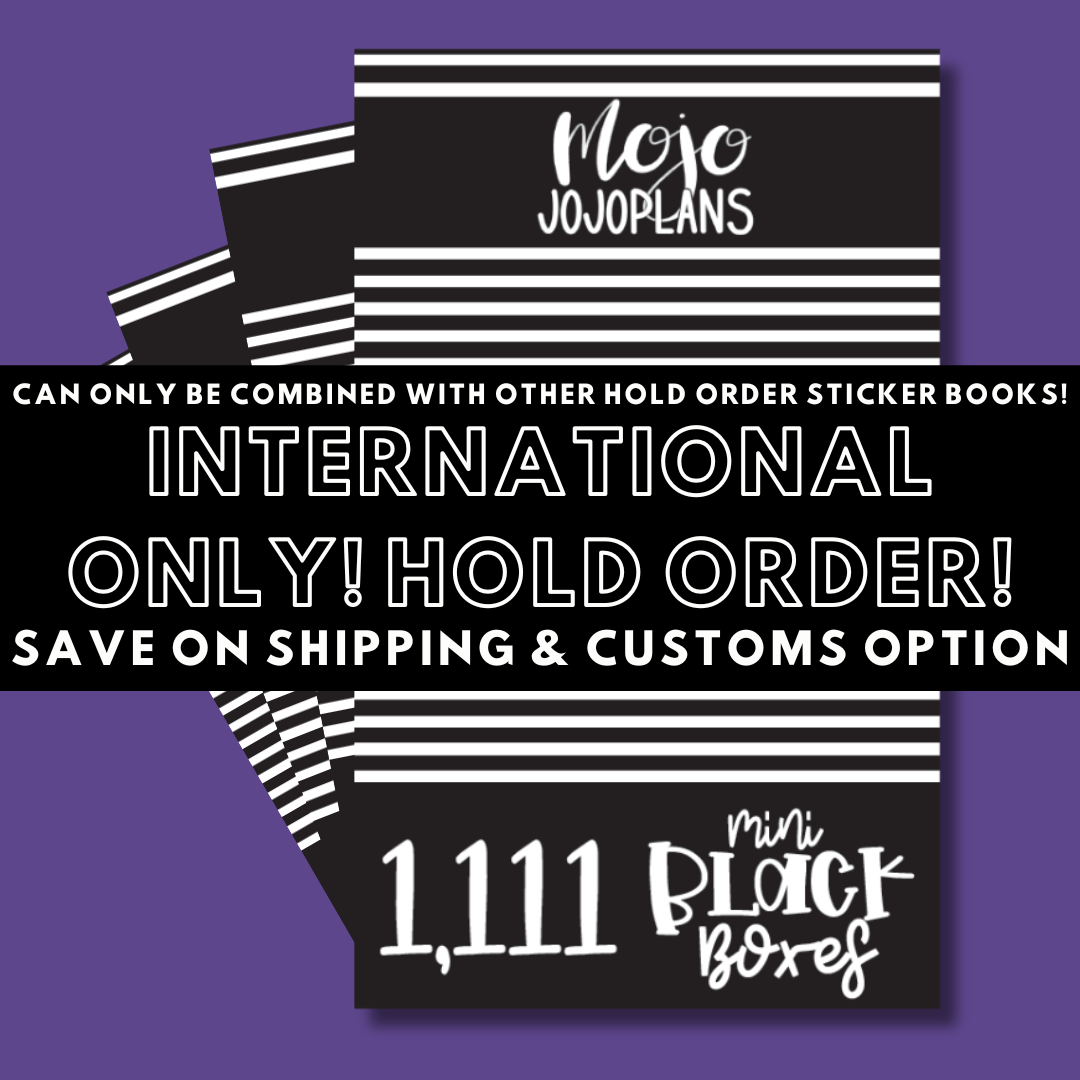 INTERNATIONAL ONLY- Mini Sticker Books Options (No U.S. Orders)