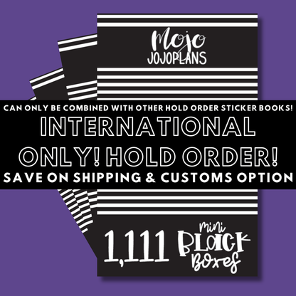 INTERNATIONAL ONLY- Mini Sticker Books Options (No U.S. Orders)