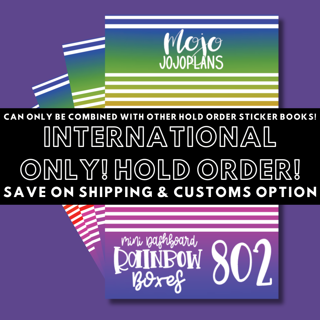 INTERNATIONAL ONLY- Mini Sticker Books Options (No U.S. Orders)