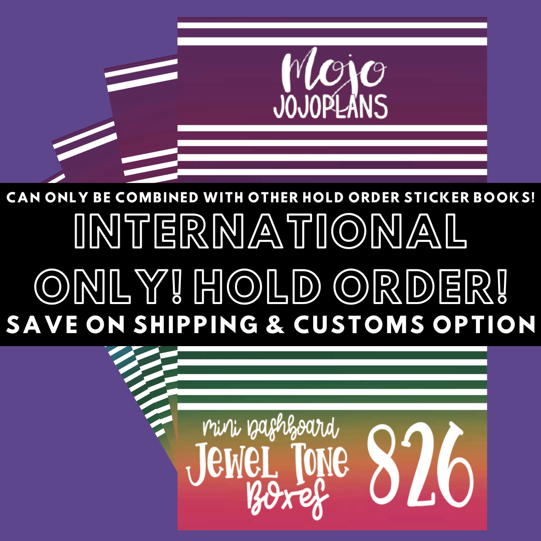 INTERNATIONAL ONLY- Mini Sticker Books Options (No U.S. Orders)
