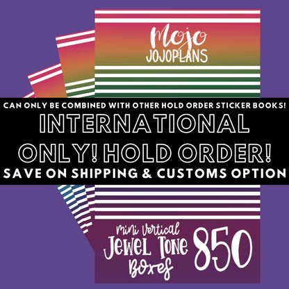 INTERNATIONAL ONLY- Mini Sticker Books Options (No U.S. Orders)