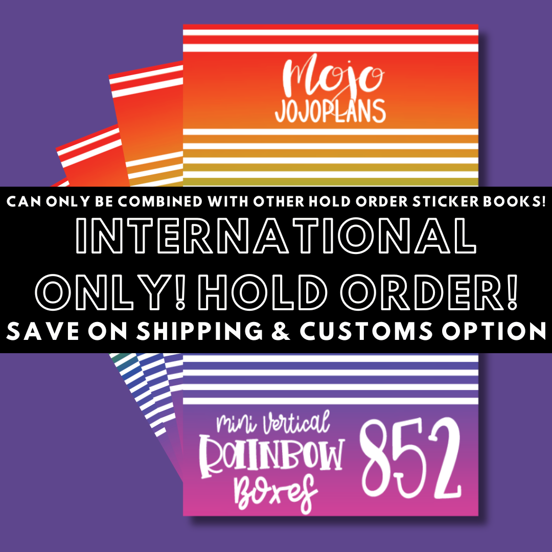 INTERNATIONAL ONLY- Mini Sticker Books Options (No U.S. Orders)