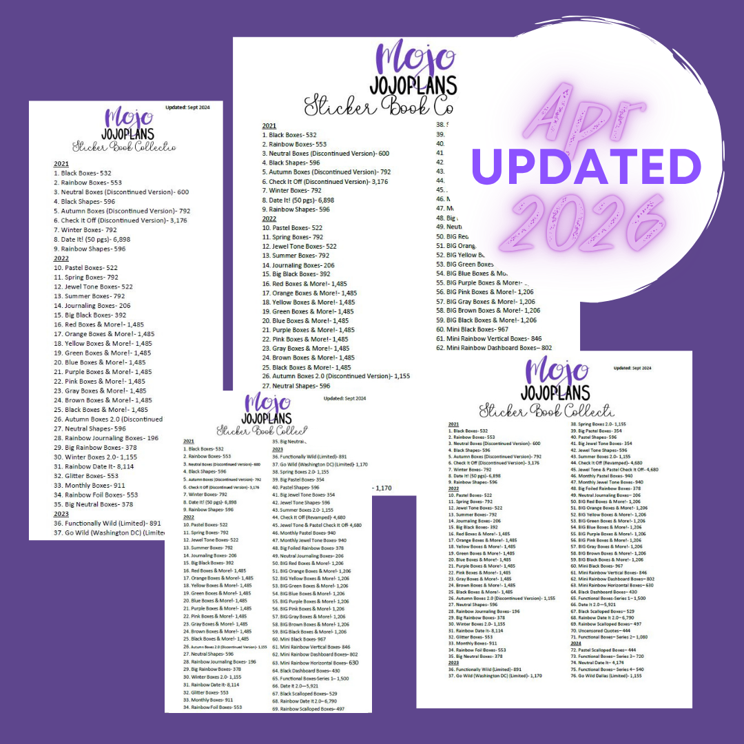 Mojo_JojoPlans Sticker Lists (Updated Apr 2026)